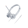 Lenovo 100 Auriculares con micrófono analógicos estéreo | Blanco y plata - GXD1E71386
